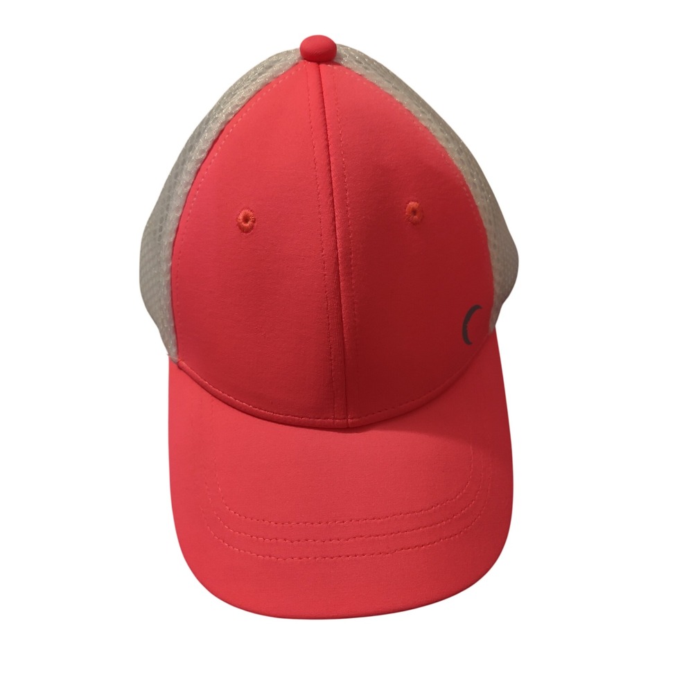 Zyia Active Womens Coral Pink Mesh Back Trucker Hat Baseball Cap SM